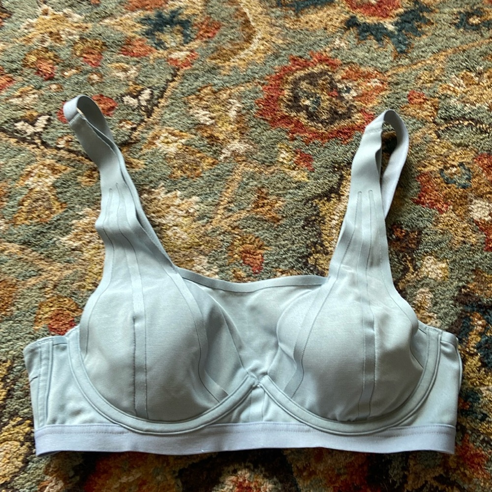 Blue adidas bra